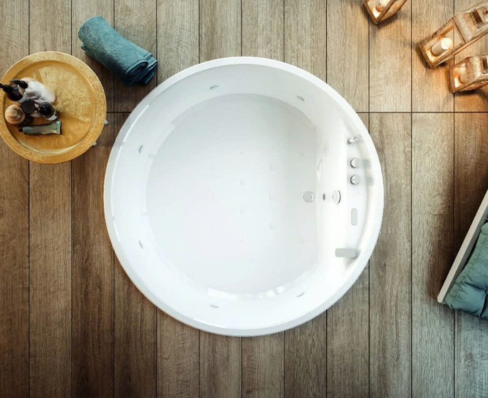Bồn tắm massage Glass - Nubea Round 