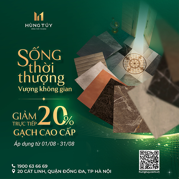 Cơ Hội Vàng Sở Hữu Gạch Ốp Lát Cao Cấp - Giảm Trực Tiếp 20%
