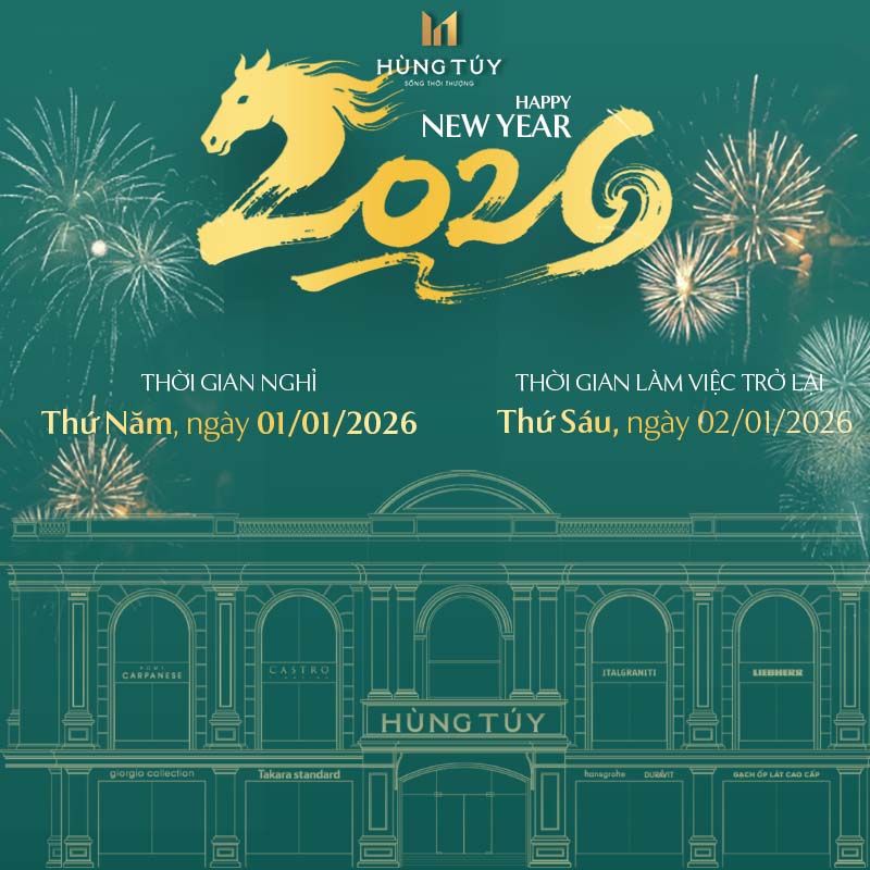 Showroom Hùng Túy thông báo lịch nghỉ tết dương lịch 2026