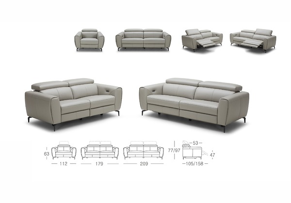 Bộ sofa Kuka 5321 đa dạng về kích cỡ và có khả năng tùy biến cao