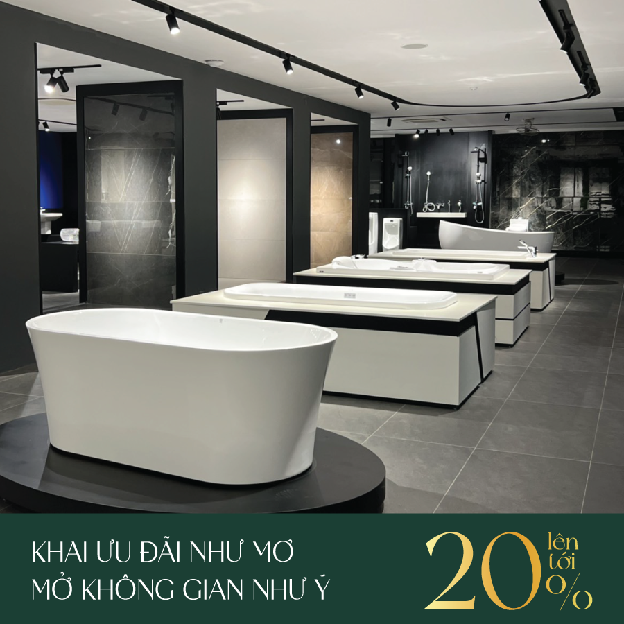 Thiết bị phòng tắm ưu đãi lên tới 20%