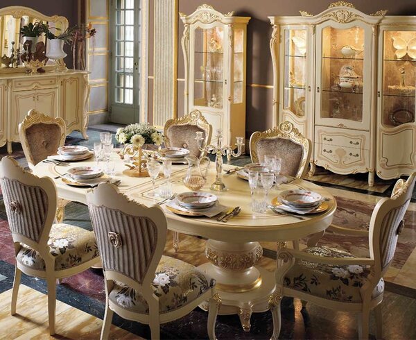 Vẻ đẹp cổ điển trong bộ bàn trà Carpanese Home