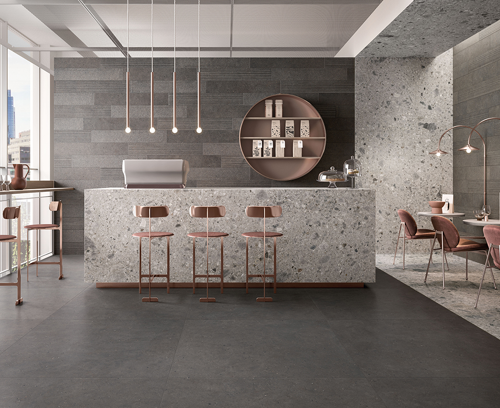 Gạch vân đá tự nhiên Siliver Grain Dark