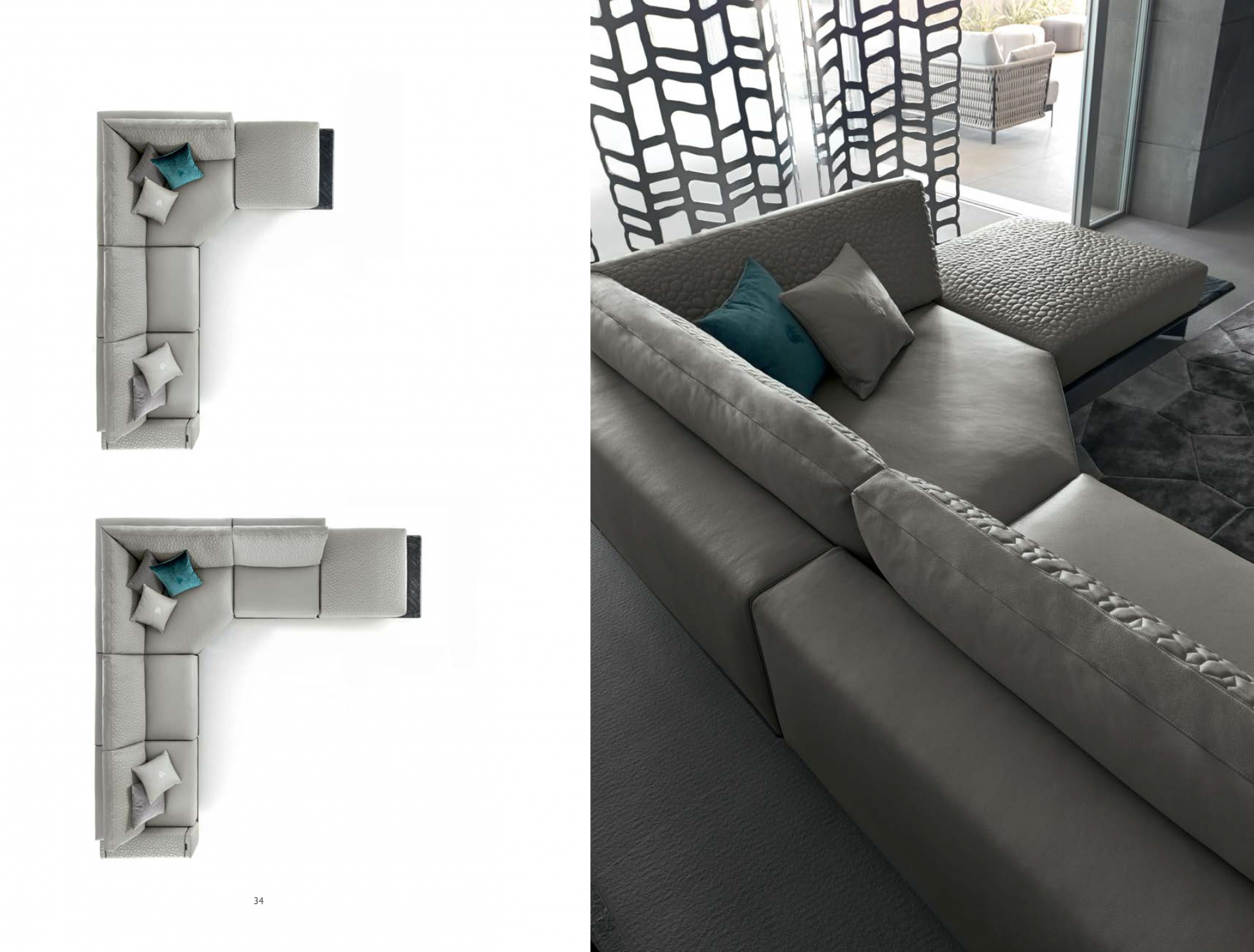 Sofa góc Giorgio Collection - Mirage - 410x300 (kiểu sắp xếp 2)