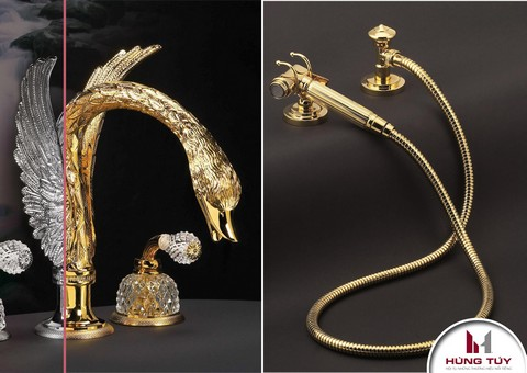 Thiết kế tinh tế của các thiết bị vệ sinh hướng sự chú ý đến vẻ đẹp huyền bí