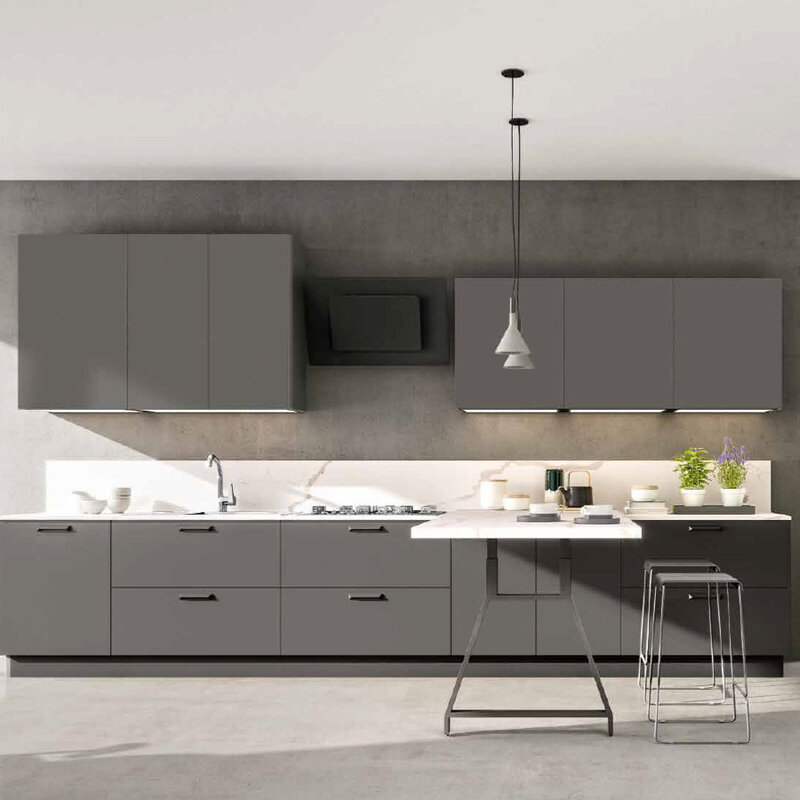 Tủ Bếp Cao Cấp Cho Phòng Bếp Hiện Đại Tại Showroom Hùng Túy