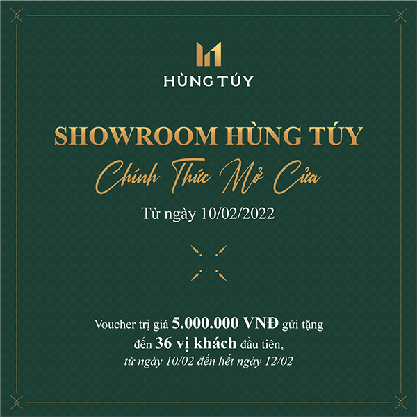 Voucher giới hạn giá trị 5.000.000 VNĐ, gửi tặng cho 36 vị khách quý đầu tiên đến với showroom.