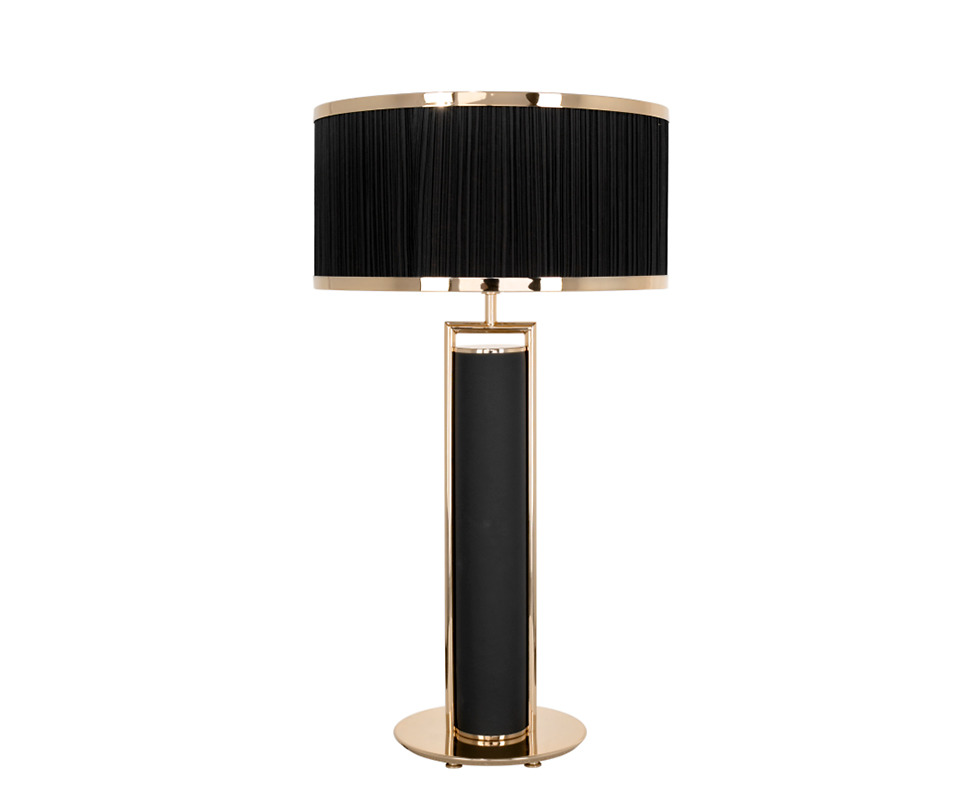 Đèn bàn Castro - 3050.1 thuộc bộ sưu tập Bauhaus có khung được làm bằng các ống đồng mạ vàng 24k