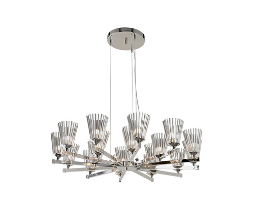 Đèn chùm Castro Lighting - 9602.18 được làm bằng đồng mạ vàng 24k