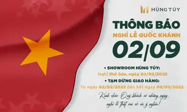 Showroom Hùng Túy thông báo nghỉ lễ độc lập 2/9