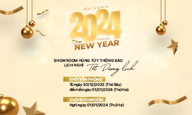 Showroom Hùng Túy thông báo lịch nghỉ Tết Dương lịch 2024