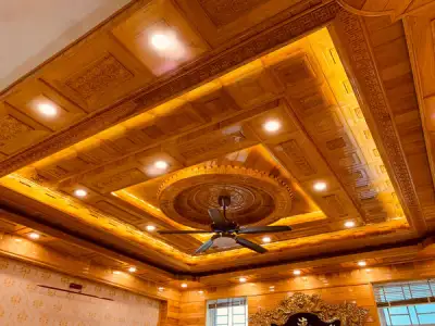 Đèn trang trí trần nhà bằng gỗ - Xu hướng kiến trúc nổi bật 2021