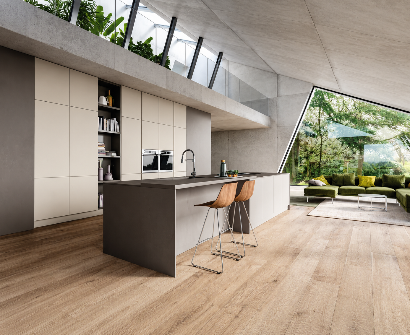 Tủ bếp bàn đảo Arrex - Opale