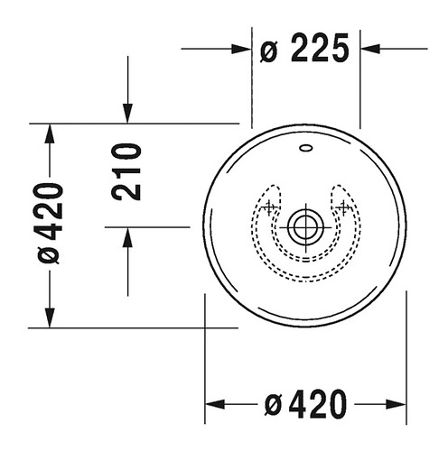 Chậu rửa dương bàn Duravit - Bacino 032542