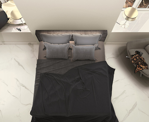 Gạch vân đá marble Statuario Puro