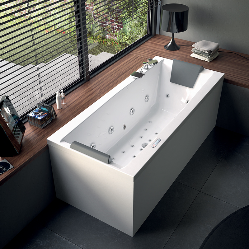 Bồn tắm có chức năng massage Glass - Eden 180x80