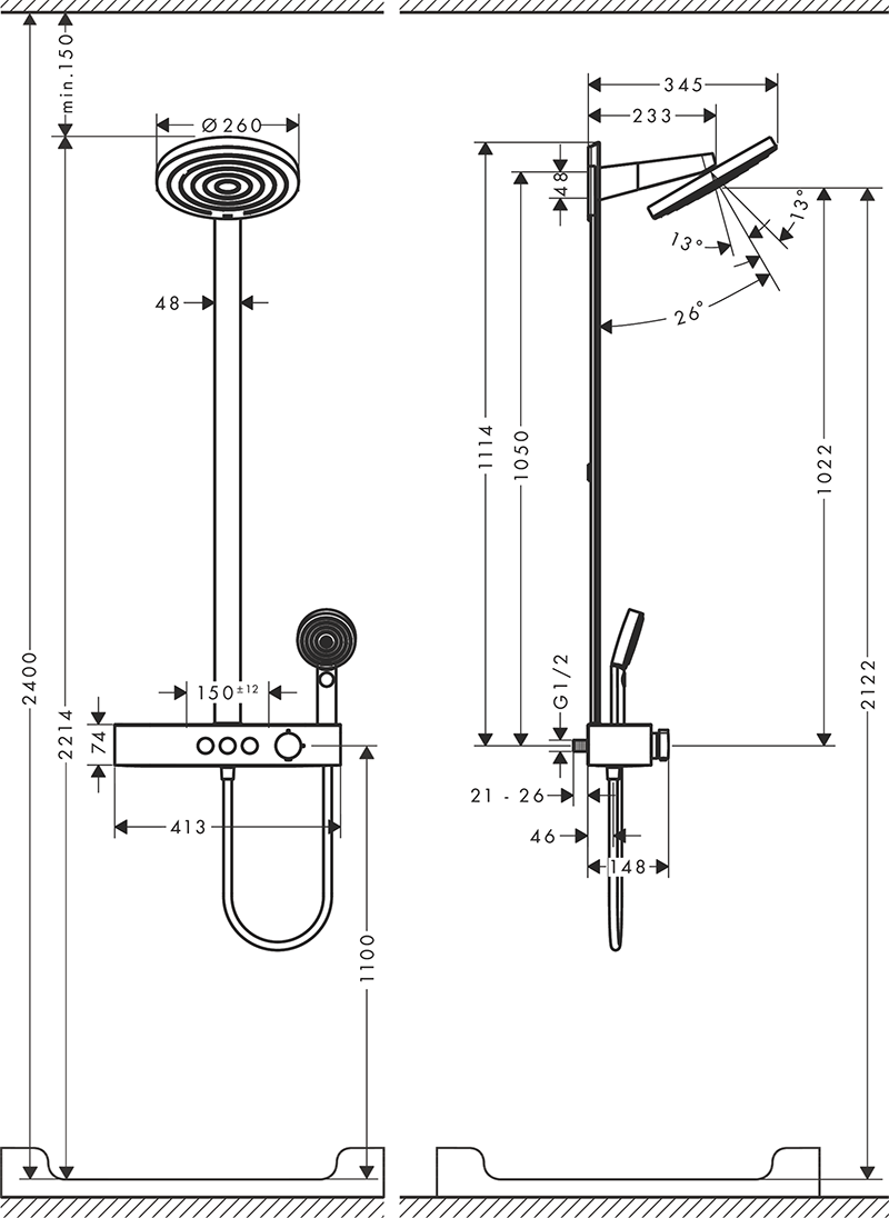 Sen cây Hansgrohe - 24240000