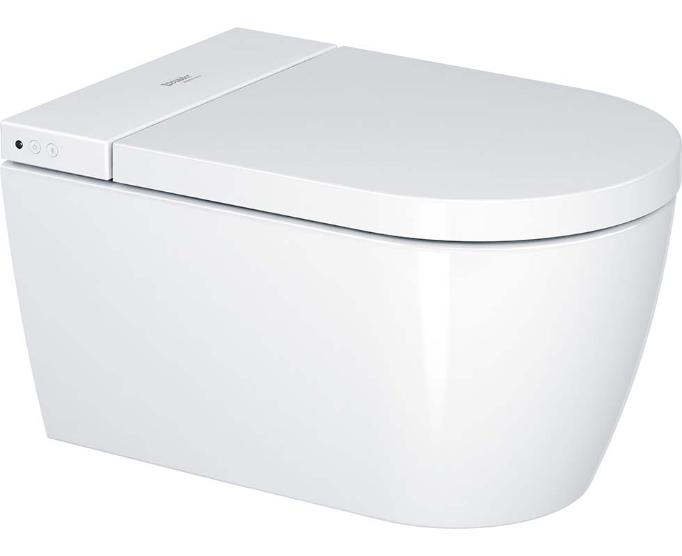 Bồn cầu treo tường Duravit Me By Starck 2510092000, nắp điện tử Duravit - Stark F Plus 612000012000323